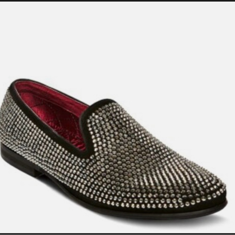 🆕Steve Madden Men's Caviar Rhinestone Smoking Slipper